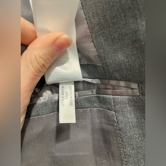 J. Crew Ludlow Slim-fit Suit Jacket Double Vent Loro Piana Wool Charcoal 44L NEW - Picture 14 of 17